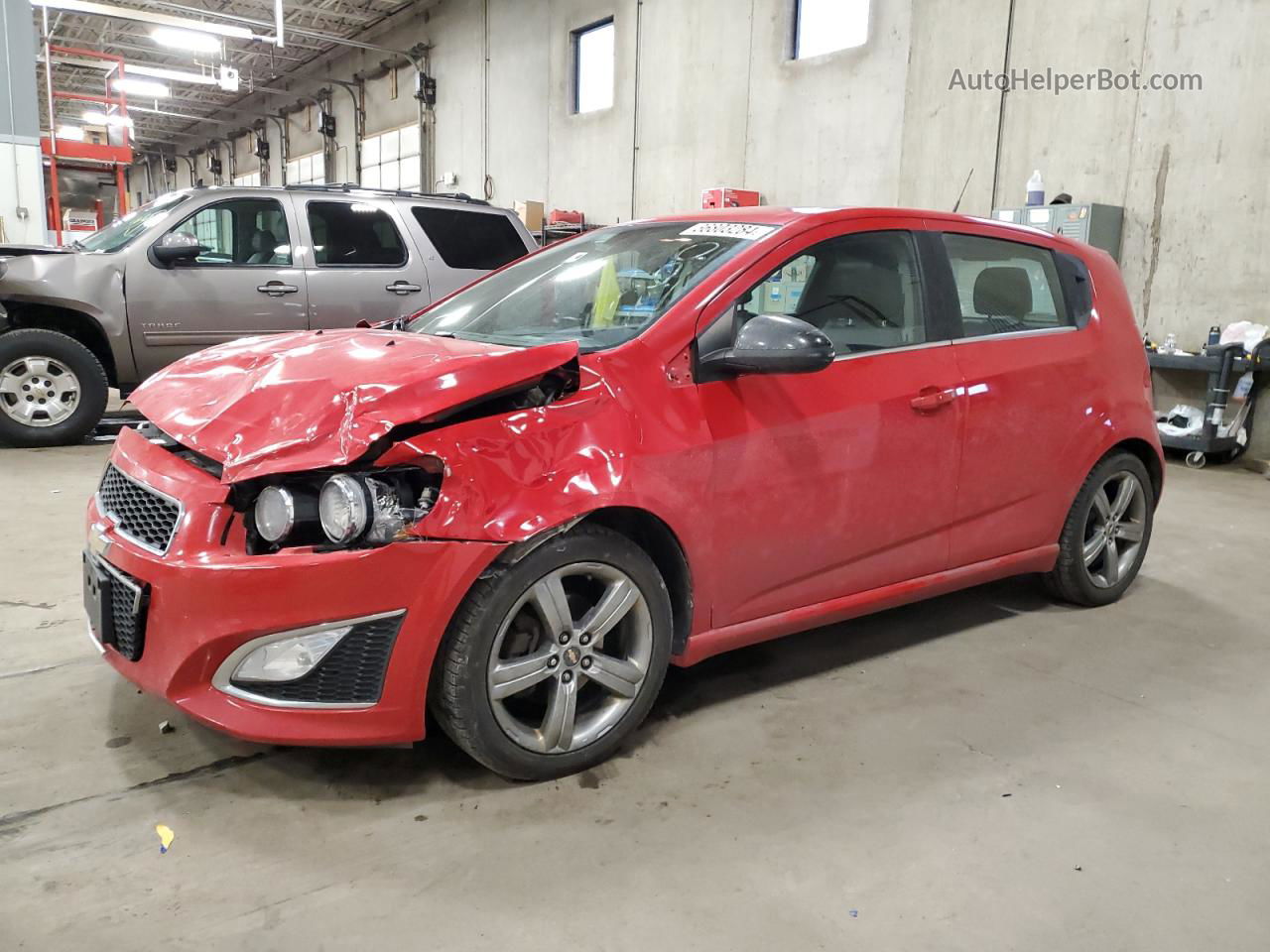 2013 Chevrolet Sonic Rs Red vin: 1G1JH6SB2D4165067