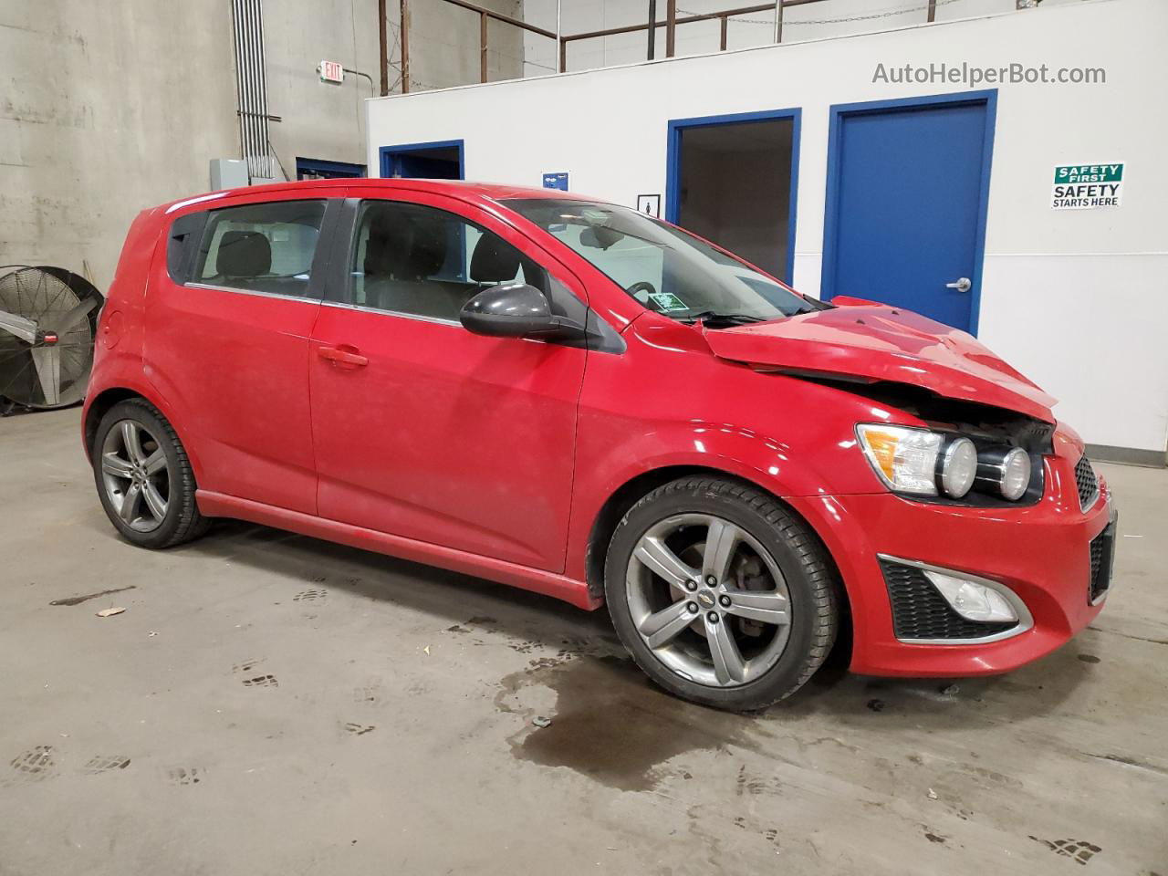 2013 Chevrolet Sonic Rs Red vin: 1G1JH6SB2D4165067