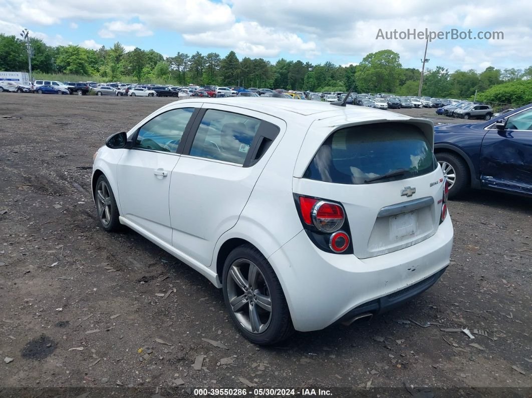 2013 Chevrolet Sonic Rs Manual White vin: 1G1JH6SB2D4185836