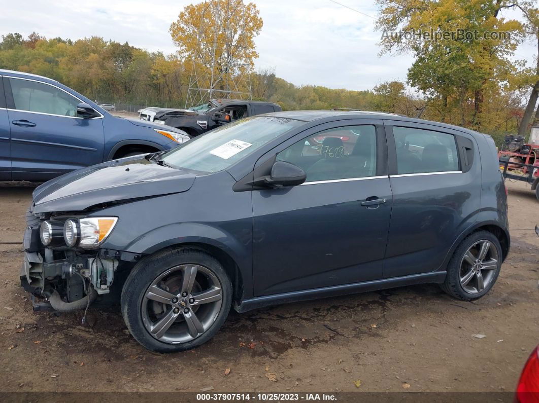 2013 Chevrolet Sonic Rs Manual Blue vin: 1G1JH6SB6D4165623