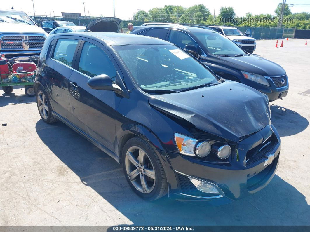 2014 Chevrolet Sonic Rs Manual Black vin: 1G1JH6SB7E4135466