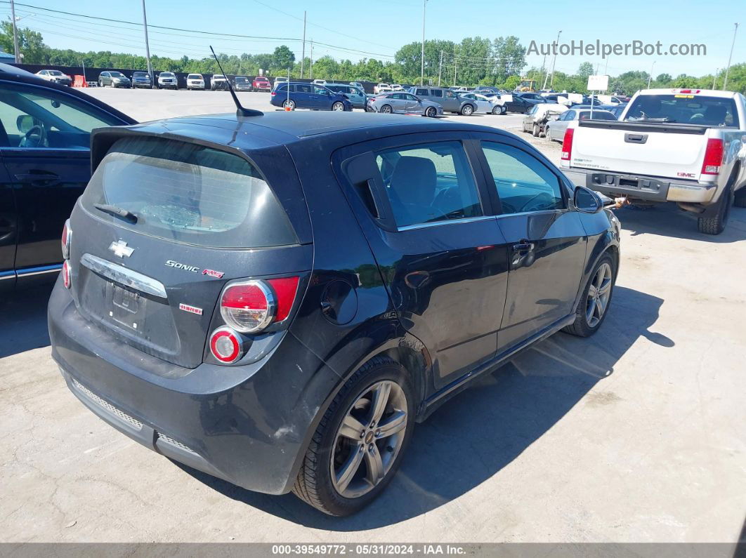 2014 Chevrolet Sonic Rs Manual Black vin: 1G1JH6SB7E4135466