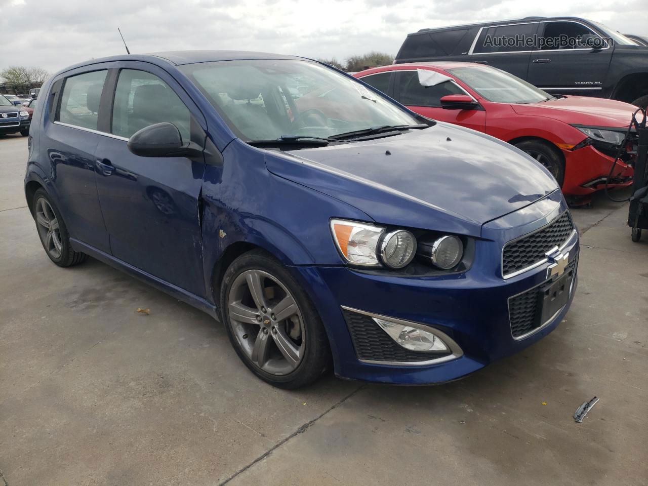 2014 Chevrolet Sonic Rs Синий vin: 1G1JH6SB9E4102369