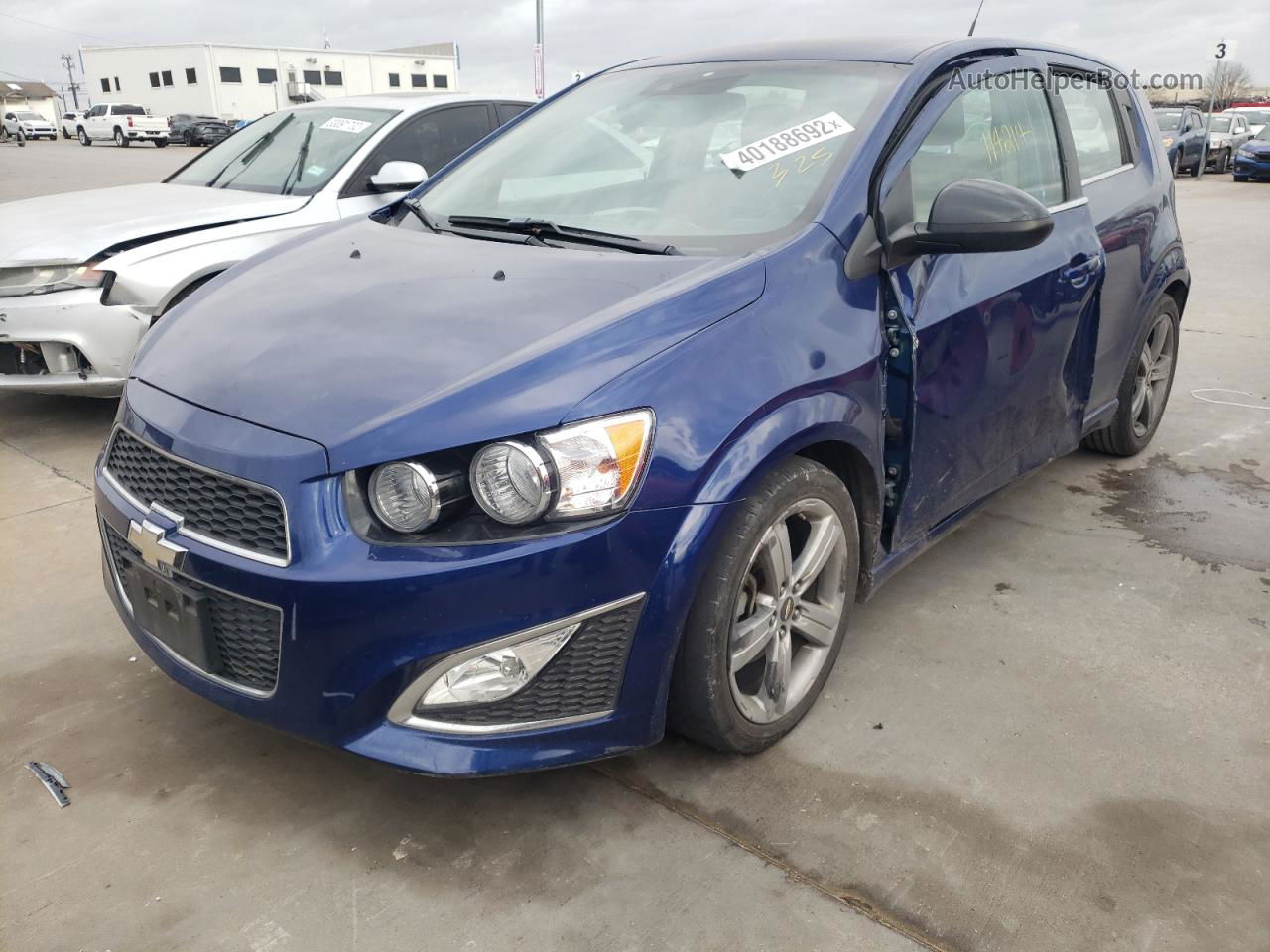 2014 Chevrolet Sonic Rs Синий vin: 1G1JH6SB9E4102369