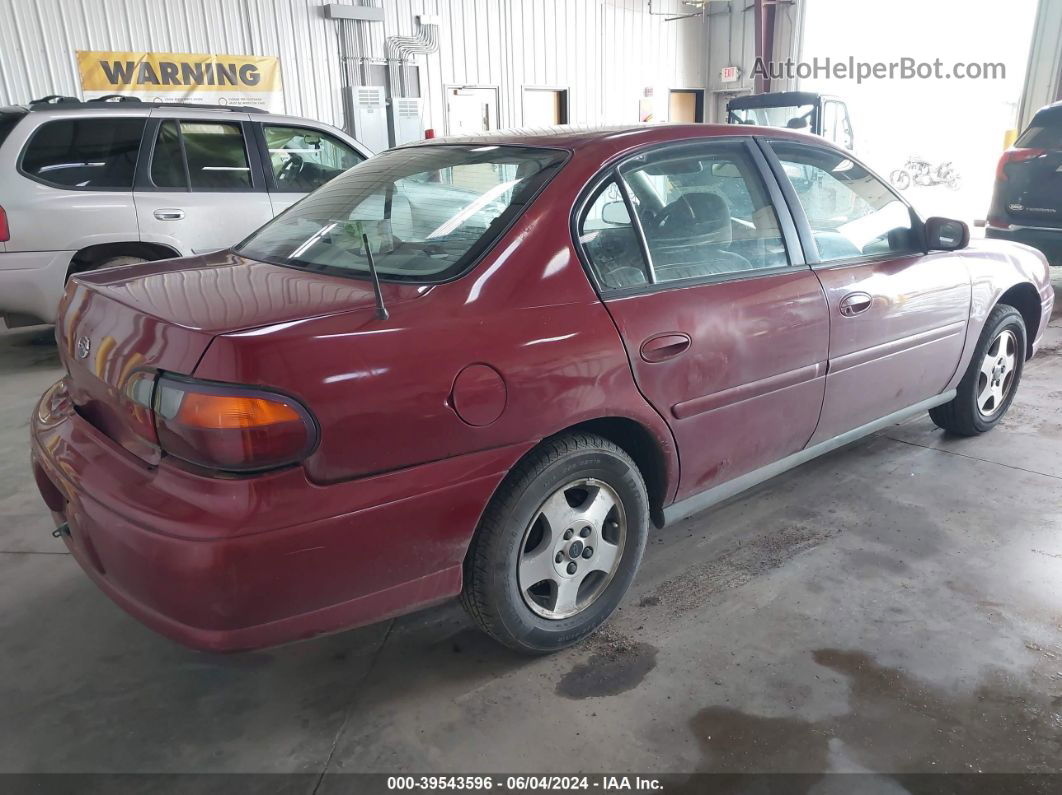 2005 Chevrolet Classic   Maroon vin: 1G1ND52F75M237554