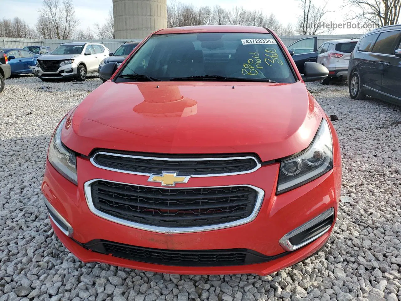 2015 Chevrolet Cruze L Red vin: 1G1P15SH9F7165291