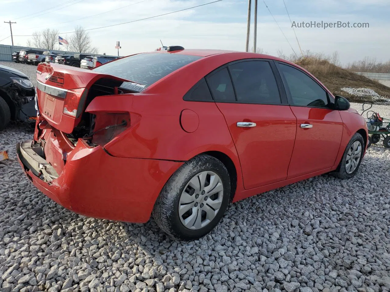 2015 Chevrolet Cruze L Red vin: 1G1P15SH9F7165291