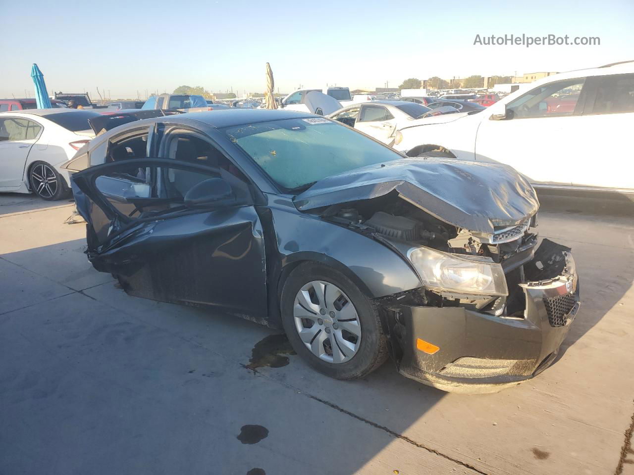 2013 Chevrolet Cruze Ls Gray vin: 1G1PA5SG0D7220733