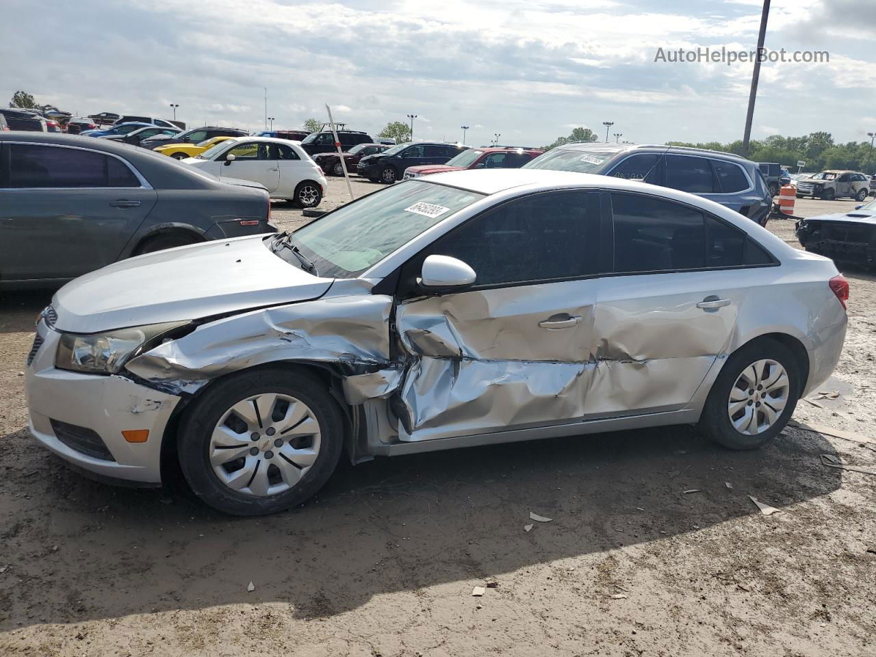 2013 Chevrolet Cruze Ls Silver vin: 1G1PA5SG0D7312165