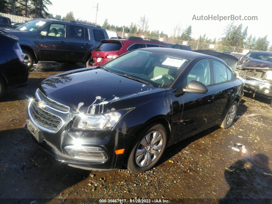 2015 Chevrolet Cruze Ls Black vin: 1G1PA5SG0F7293278