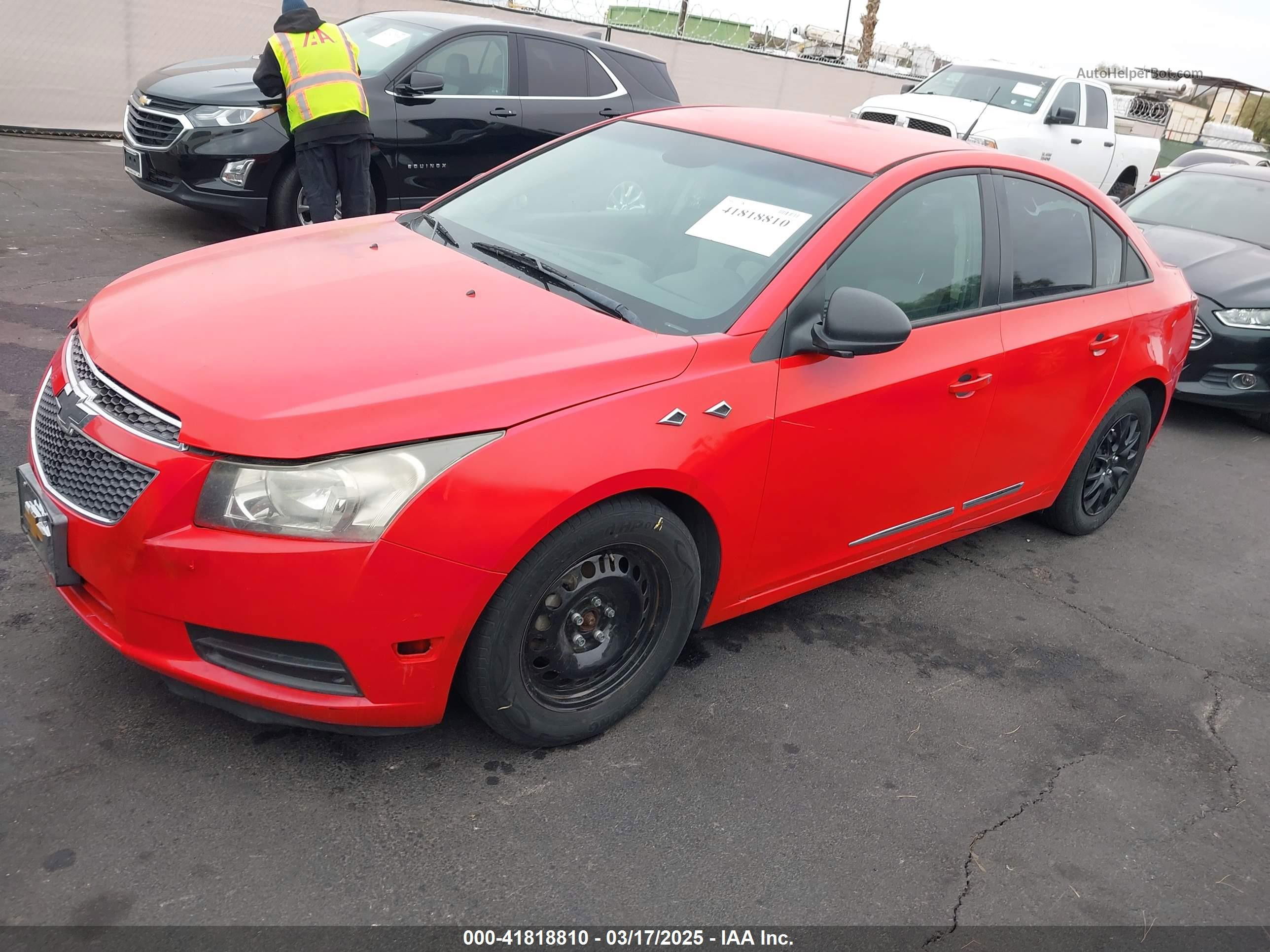 2014 Chevrolet Cruze Ls Auto Red vin: 1G1PA5SG1E7182561