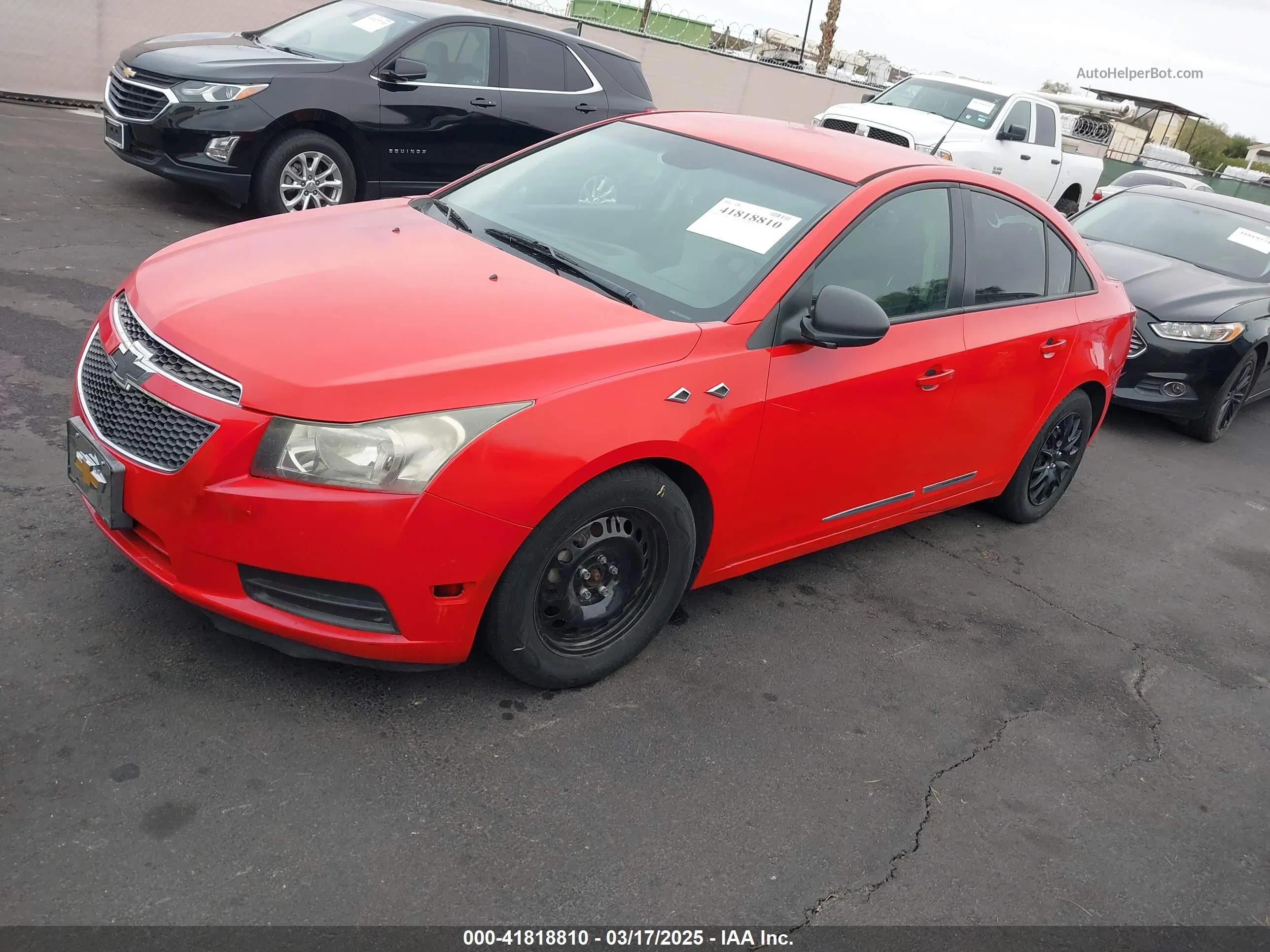 2014 Chevrolet Cruze Ls Auto Red vin: 1G1PA5SG1E7182561