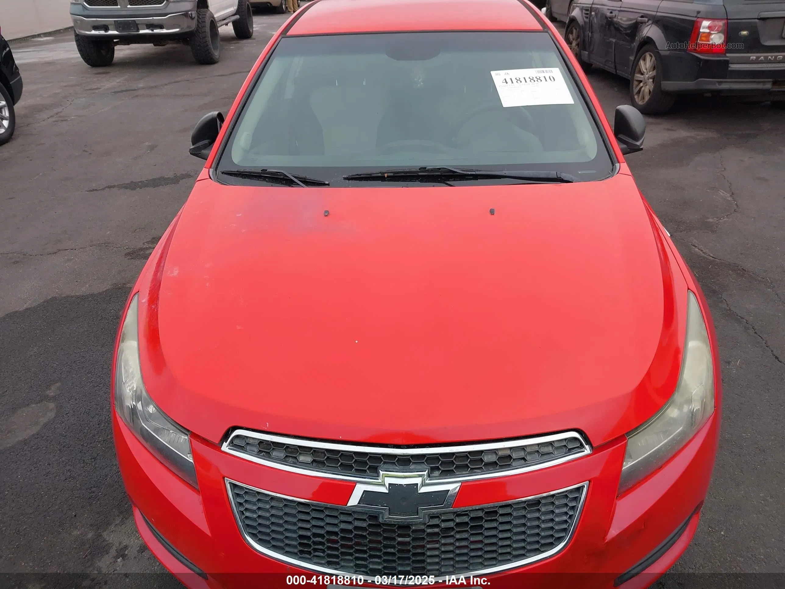 2014 Chevrolet Cruze Ls Auto Red vin: 1G1PA5SG1E7182561