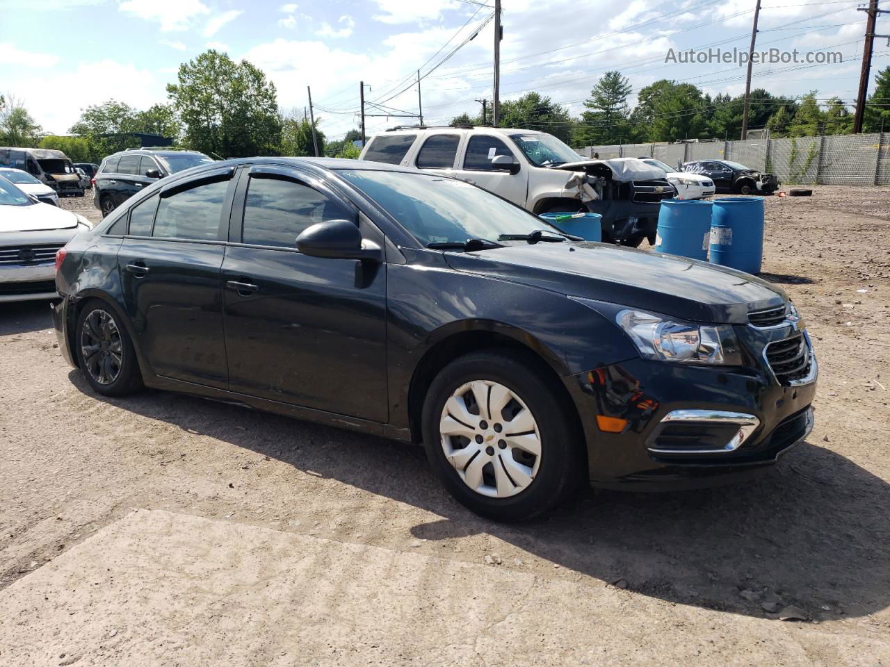 2015 Chevrolet Cruze Ls Charcoal vin: 1G1PA5SG2F7112312