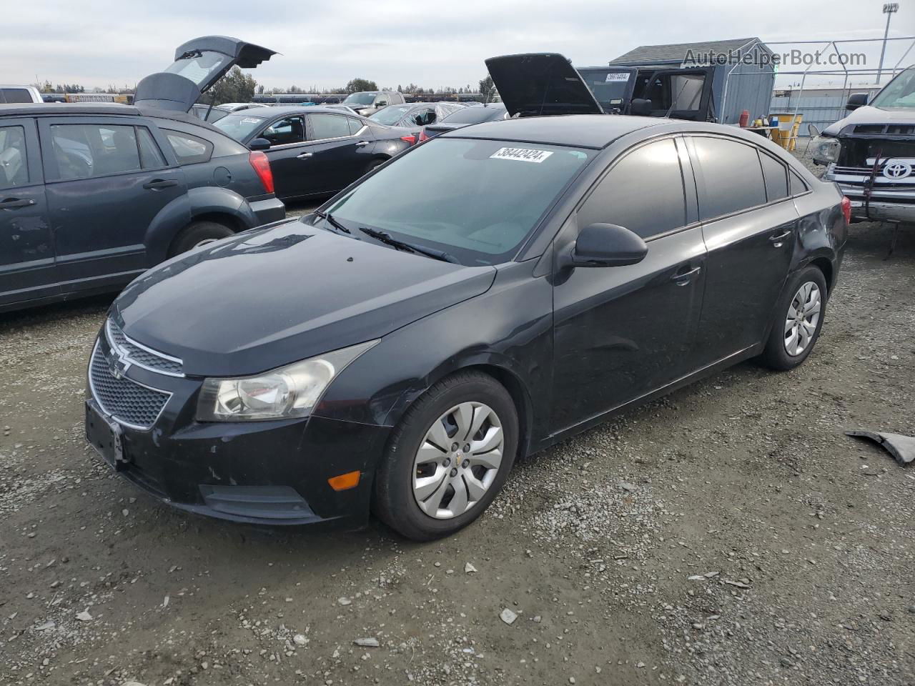 2013 Chevrolet Cruze Ls Black vin: 1G1PA5SG4D7244842