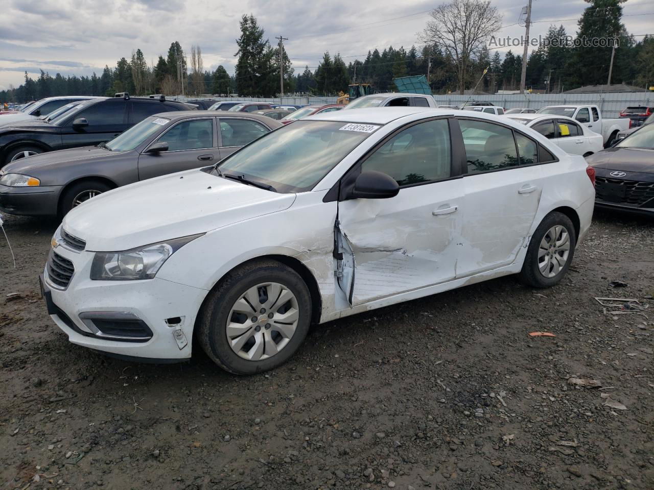 2016 Chevrolet Cruze Limited L Белый vin: 1G1PA5SG4G7209626