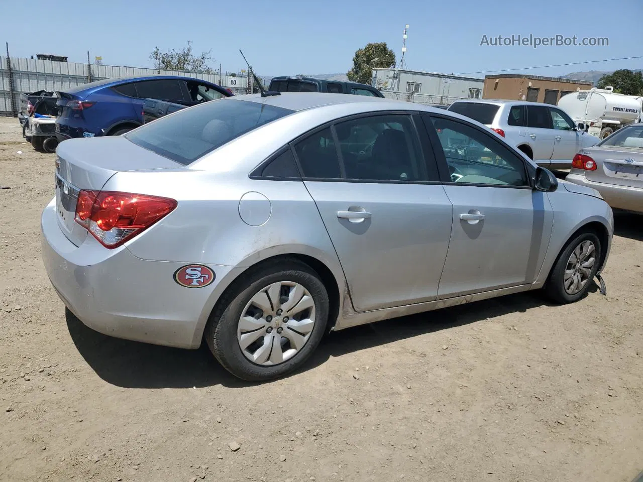 2013 Chevrolet Cruze Ls Серебряный vin: 1G1PA5SG6D7109975