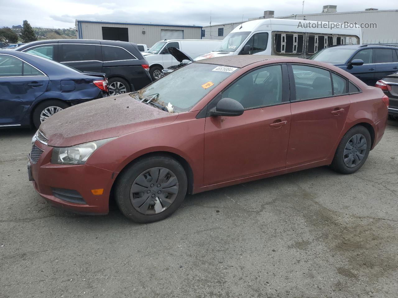 2013 Chevrolet Cruze Ls Red vin: 1G1PA5SG6D7214421