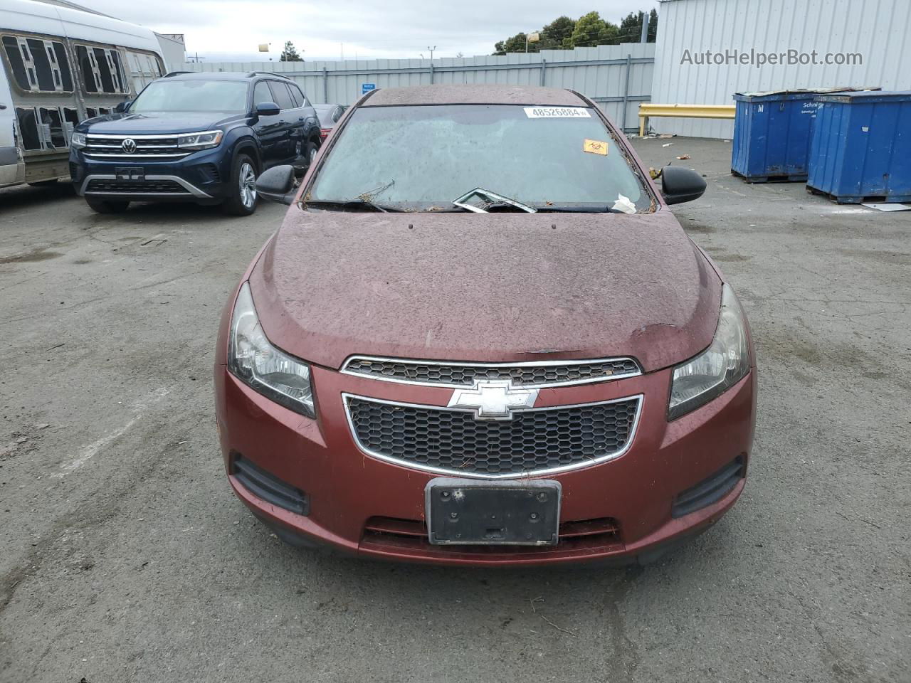 2013 Chevrolet Cruze Ls Red vin: 1G1PA5SG6D7214421