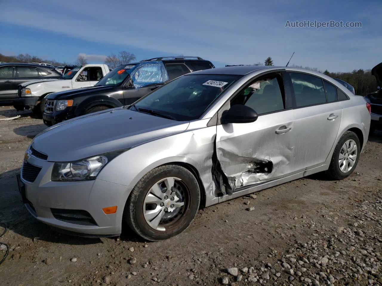 2014 Chevrolet Cruze Ls Silver vin: 1G1PA5SG6E7253396