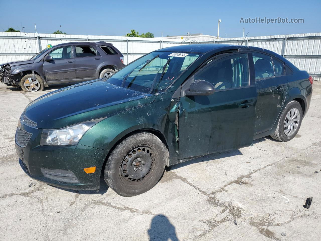 2014 Chevrolet Cruze Ls Green vin: 1G1PA5SG6E7485206