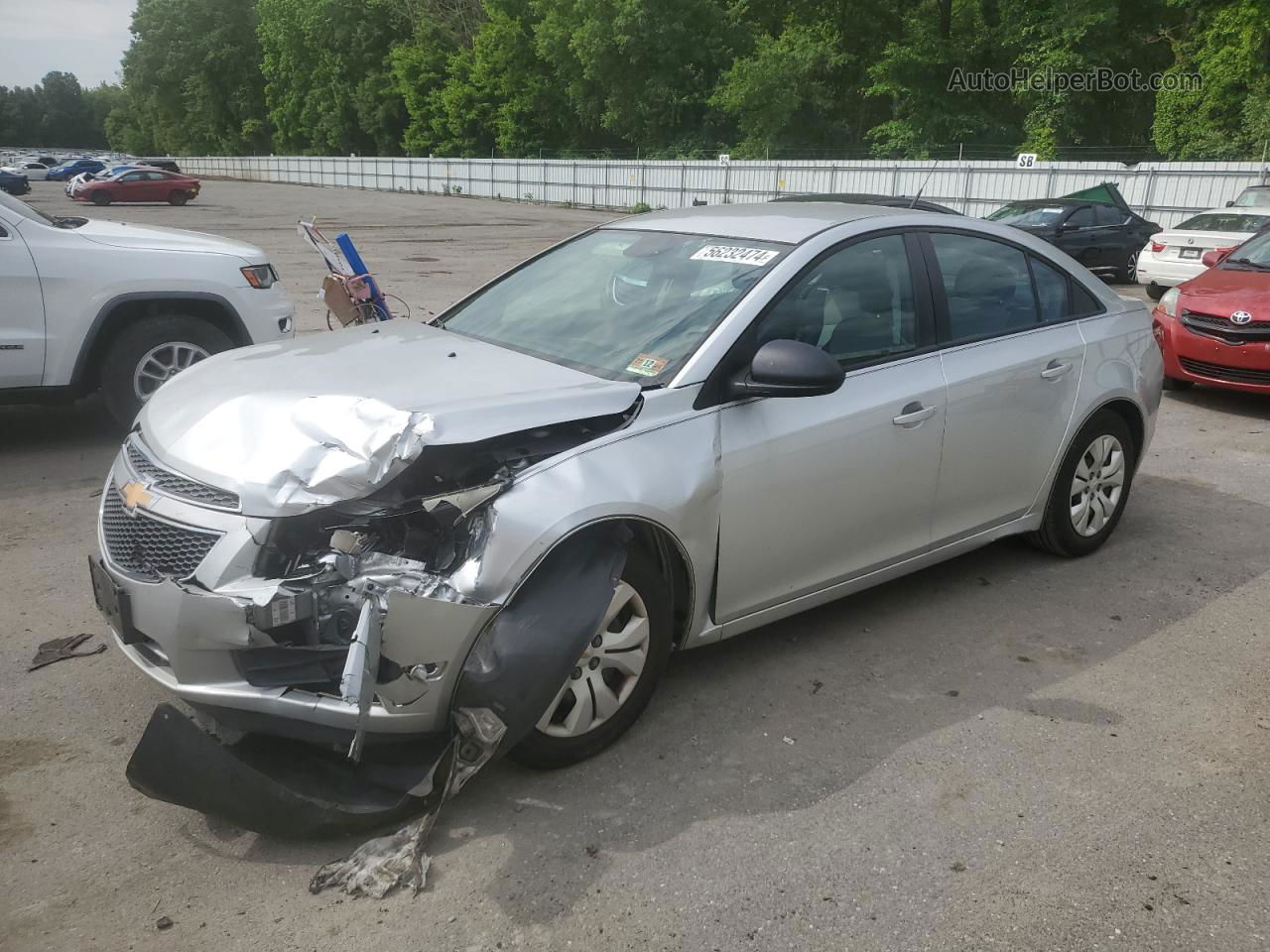 2014 Chevrolet Cruze Ls Silver vin: 1G1PA5SG8E7135348