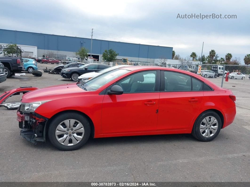 2014 Chevrolet Cruze Ls Auto Red vin: 1G1PA5SG8E7136807