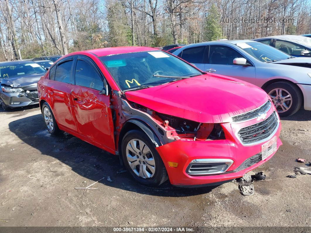 2015 Chevrolet Cruze Ls Auto Red vin: 1G1PA5SG8F7263073