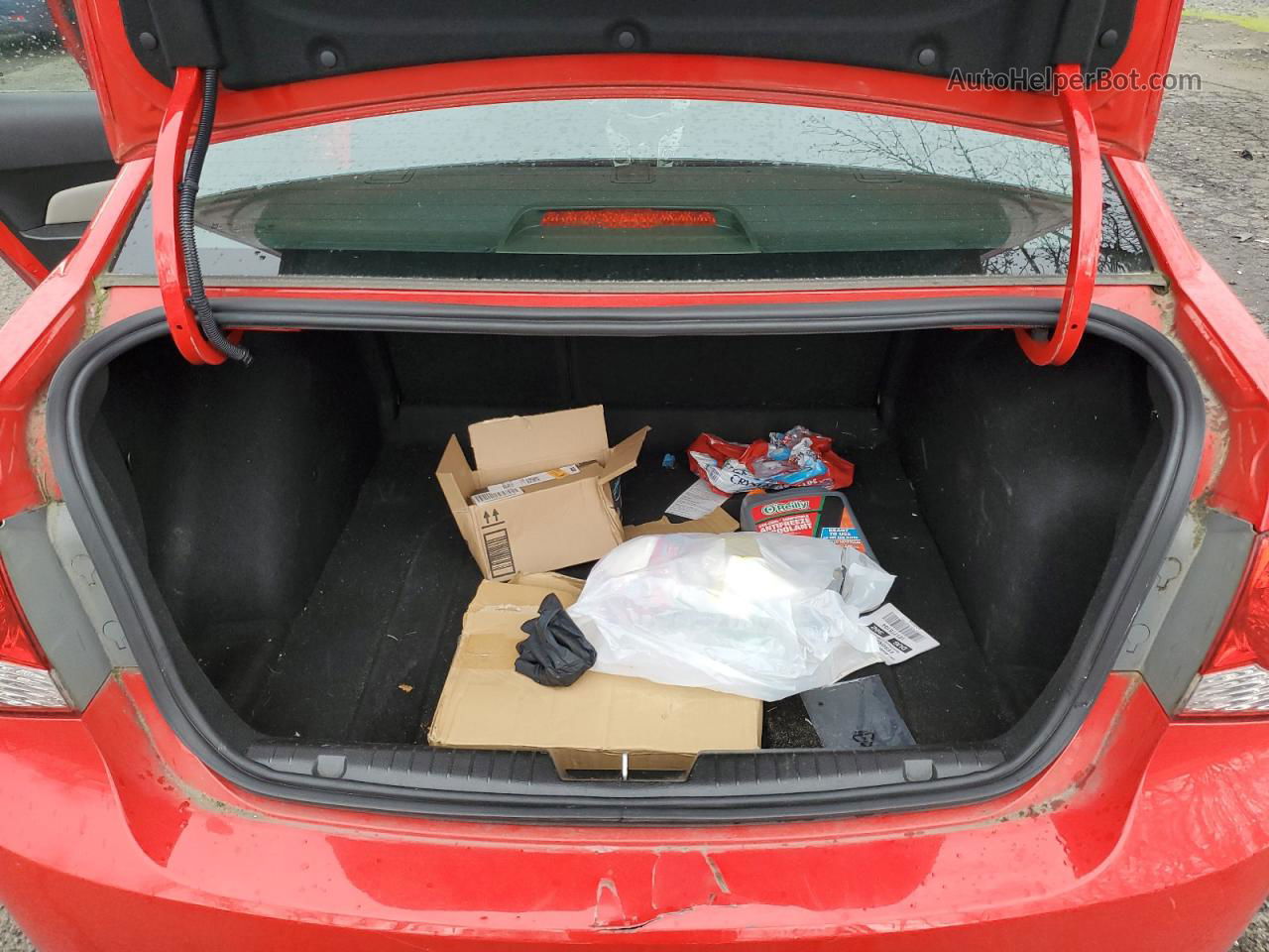 2014 Chevrolet Cruze Ls Красный vin: 1G1PA5SG9E7151025 Damage: Spare Tire, Missing, Replacement Required
