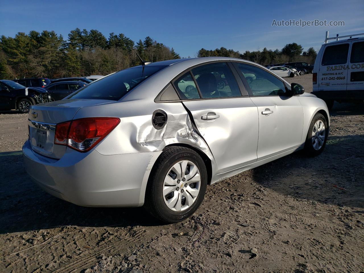 2013 Chevrolet Cruze Ls Silver vin: 1G1PA5SGXD7104004