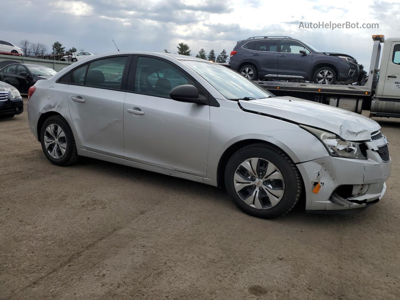 2013 Chevrolet Cruze Ls Silver vin: 1G1PA5SGXD7180080