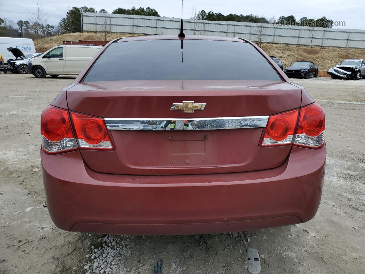 2013 Chevrolet Cruze Ls Maroon vin: 1G1PA5SH0D7191422