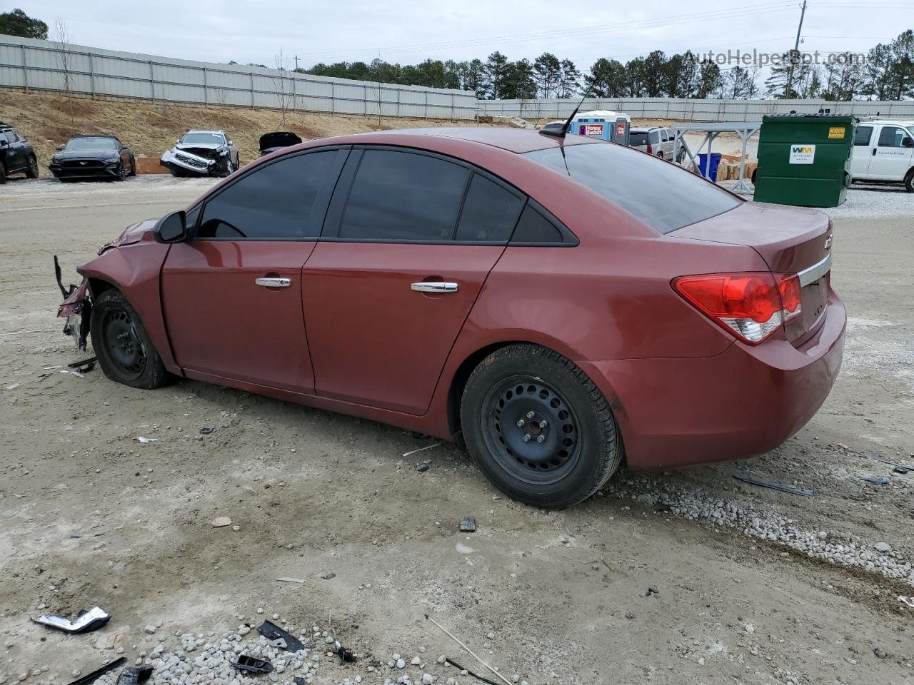 2013 Chevrolet Cruze Ls Темно-бордовый vin: 1G1PA5SH0D7191422