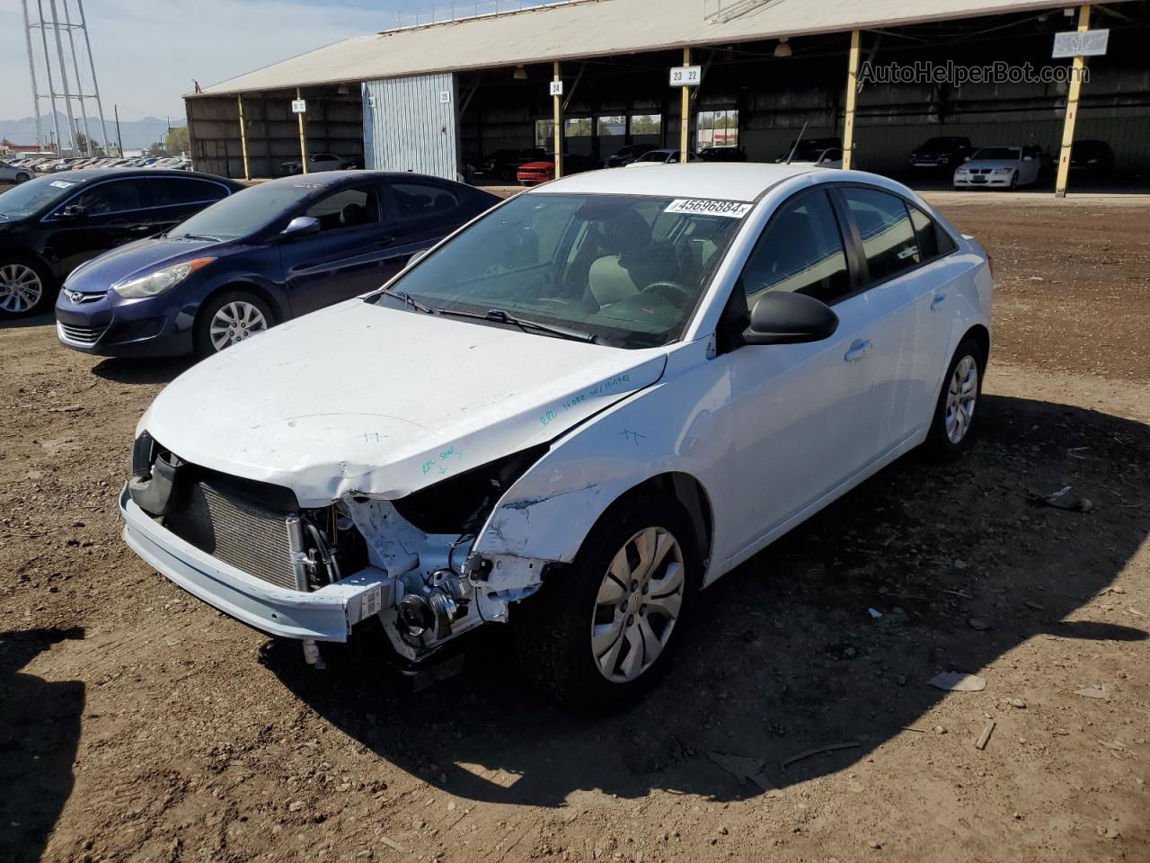 2013 Chevrolet Cruze Ls White vin: 1G1PA5SH0D7258892