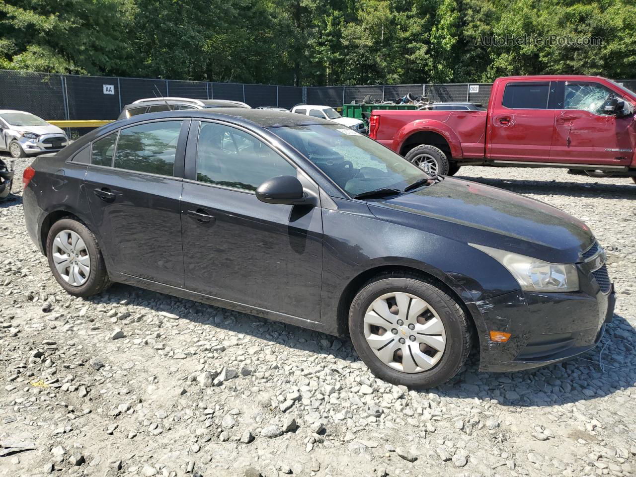 2013 Chevrolet Cruze Ls Black vin: 1G1PA5SH0D7277488