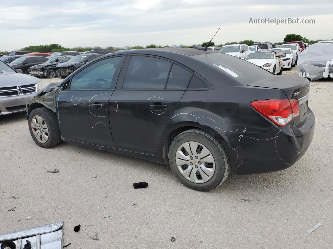 2014 Chevrolet Cruze Ls Black vin: 1G1PA5SH0E7198825