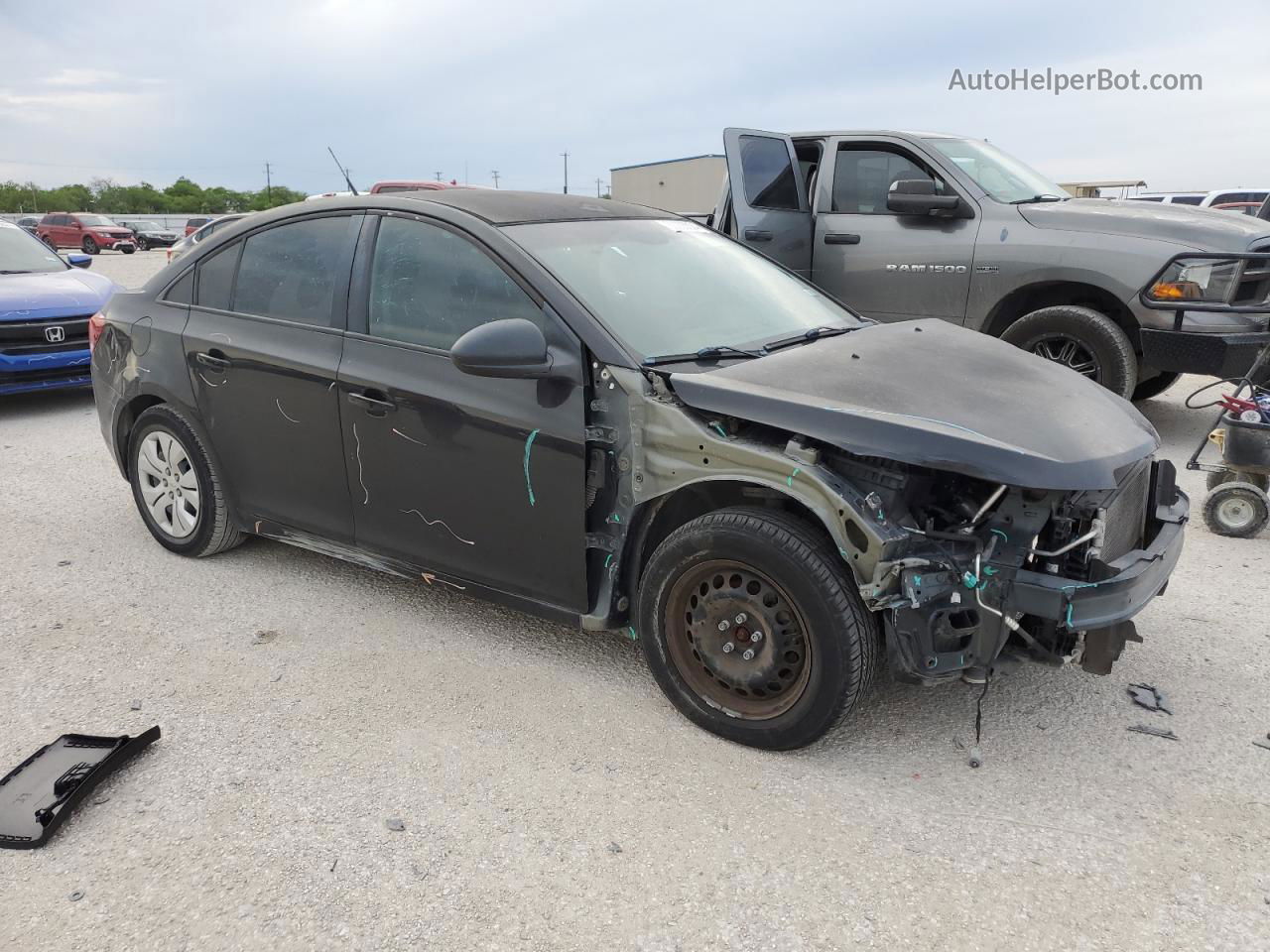 2014 Chevrolet Cruze Ls Black vin: 1G1PA5SH0E7198825