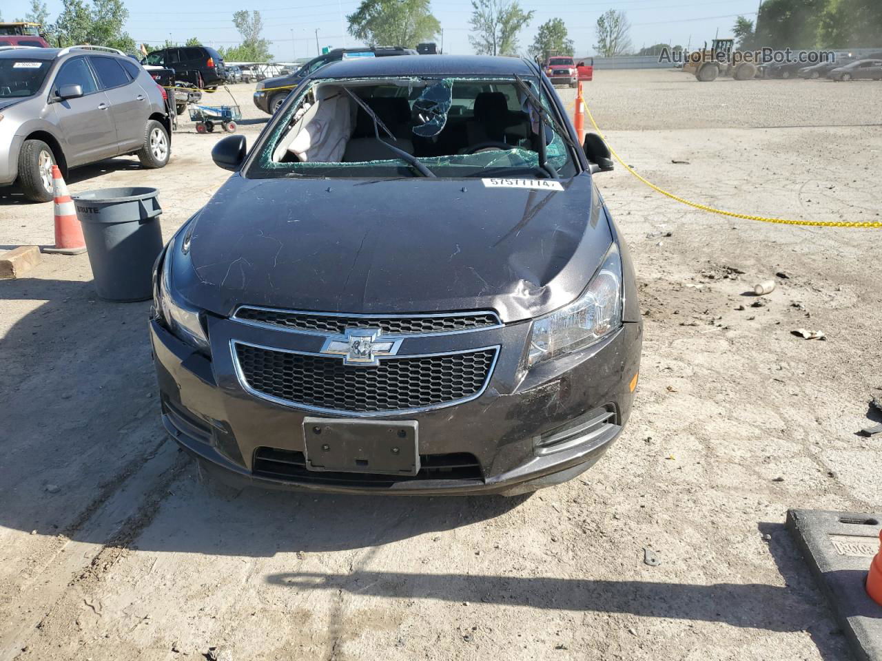 2014 Chevrolet Cruze Ls Gray vin: 1G1PA5SH0E7450573