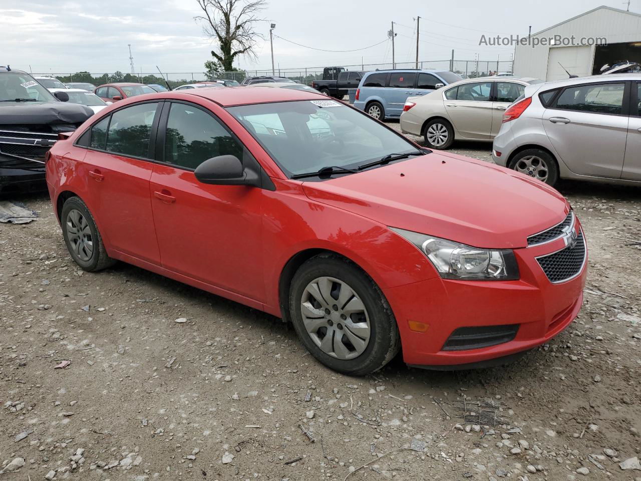 2014 Chevrolet Cruze Ls Red vin: 1G1PA5SH1E7290638