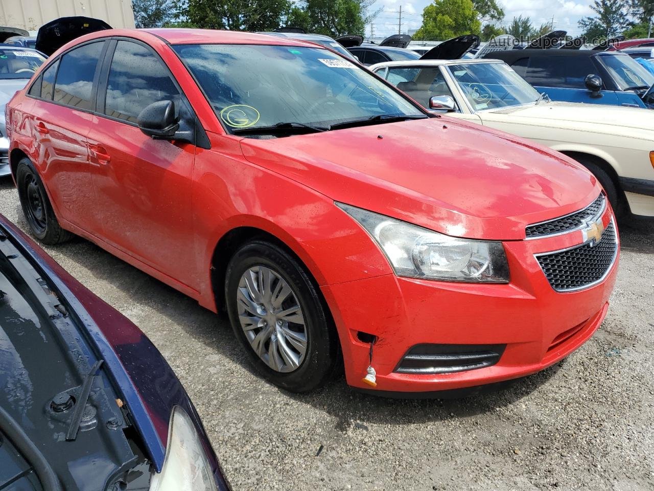 2014 Chevrolet Cruze Ls Красный vin: 1G1PA5SH1E7423267