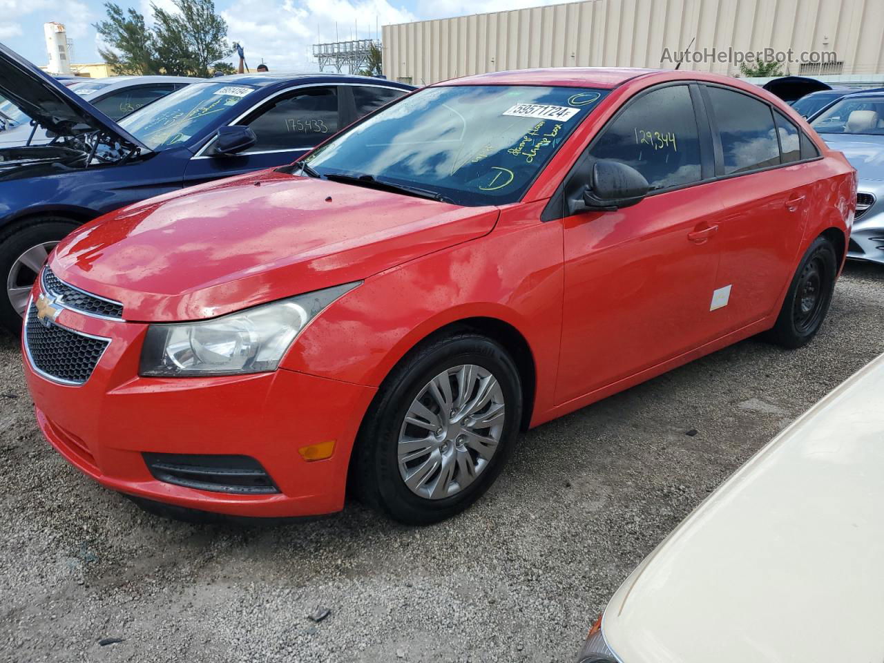 2014 Chevrolet Cruze Ls Красный vin: 1G1PA5SH1E7423267