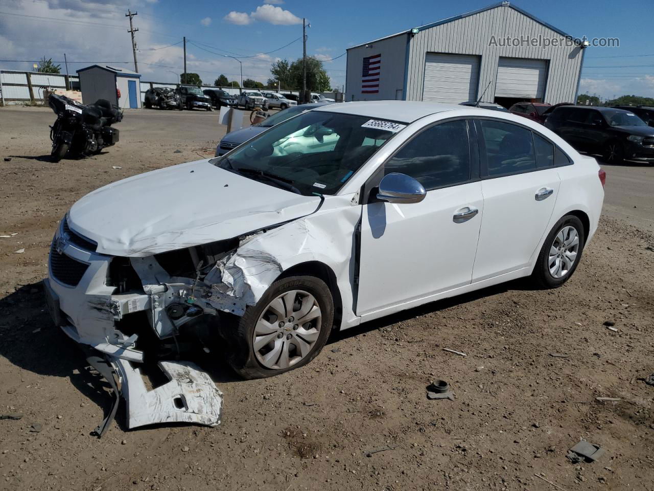 2013 Chevrolet Cruze Ls White vin: 1G1PA5SH2D7195584