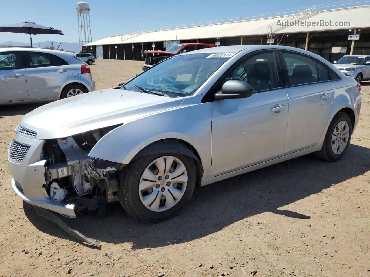 2014 Chevrolet Cruze Ls Silver vin: 1G1PA5SH2E7139386