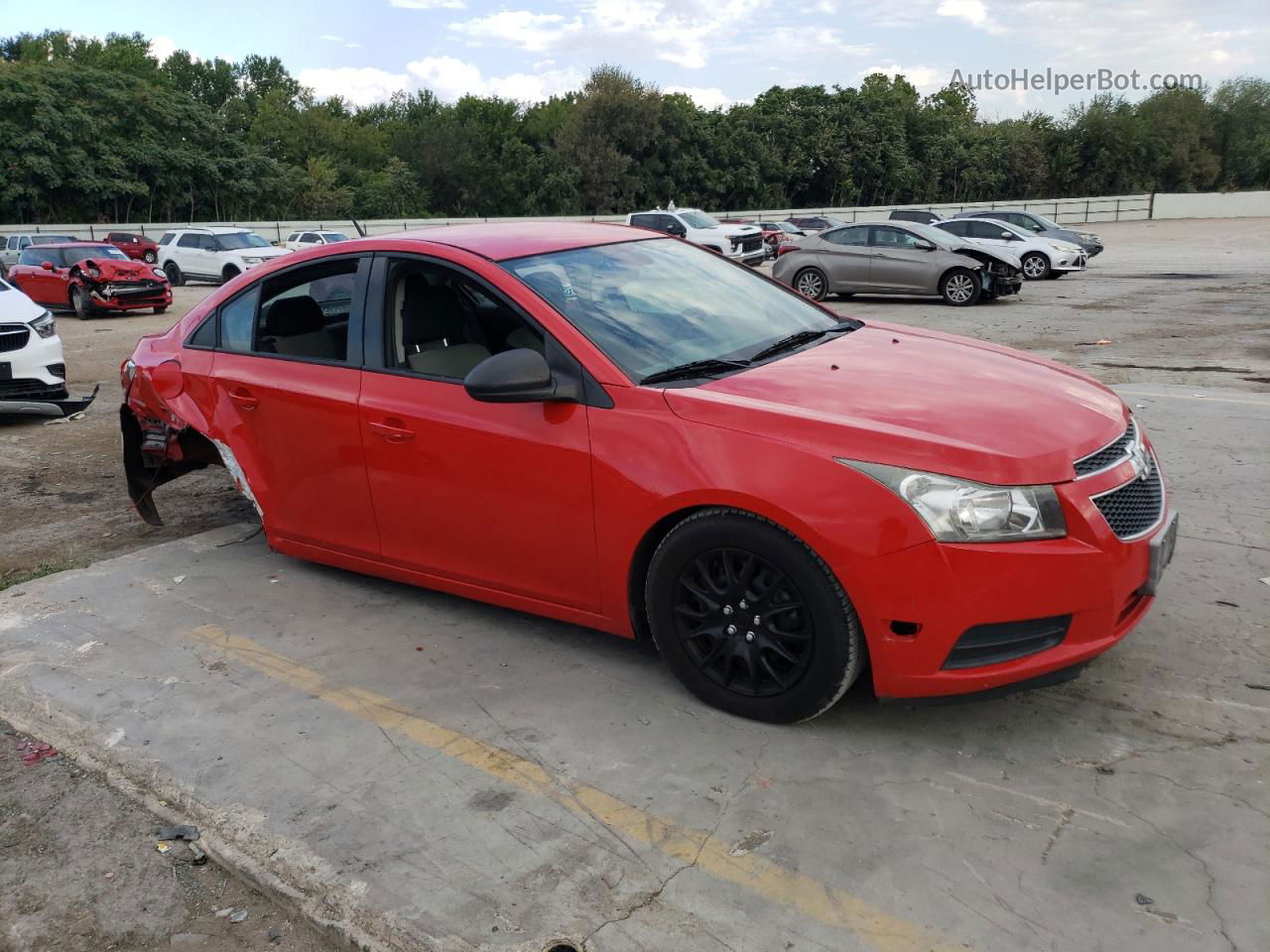 2014 Chevrolet Cruze Ls Red vin: 1G1PA5SH2E7268843