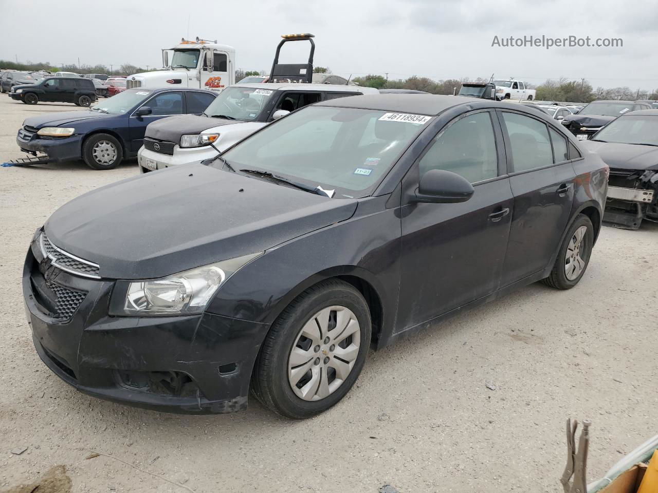 2014 Chevrolet Cruze Ls Black vin: 1G1PA5SH2E7420930