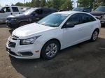 2015 Chevrolet Cruze Ls White vin: 1G1PA5SH2F7289922