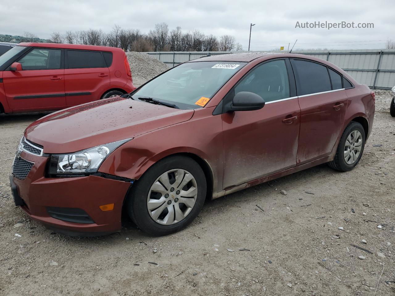 2013 Chevrolet Cruze Ls Brown vin: 1G1PA5SH3D7196761