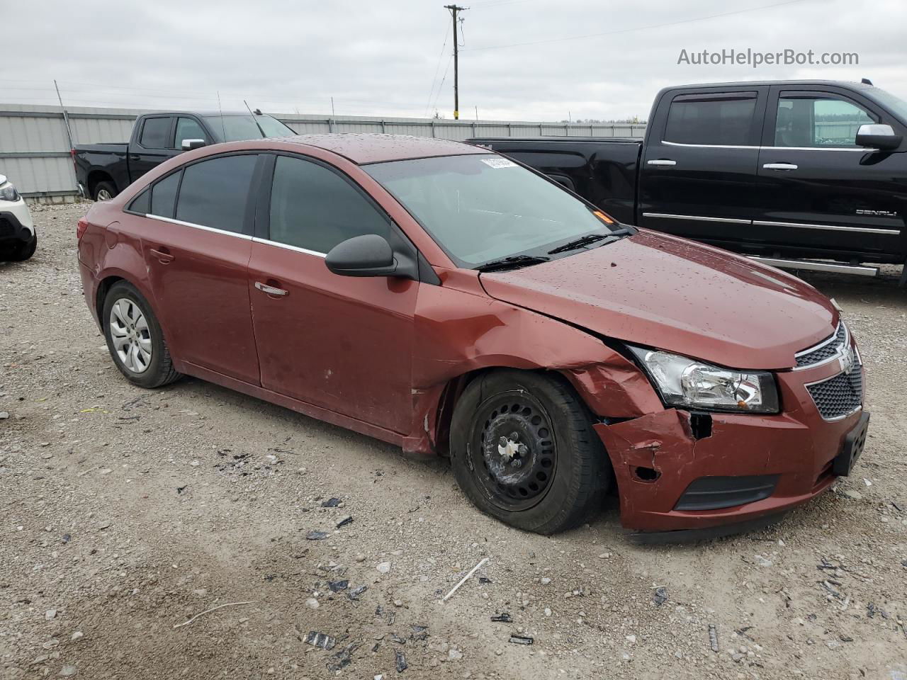 2013 Chevrolet Cruze Ls Brown vin: 1G1PA5SH3D7196761