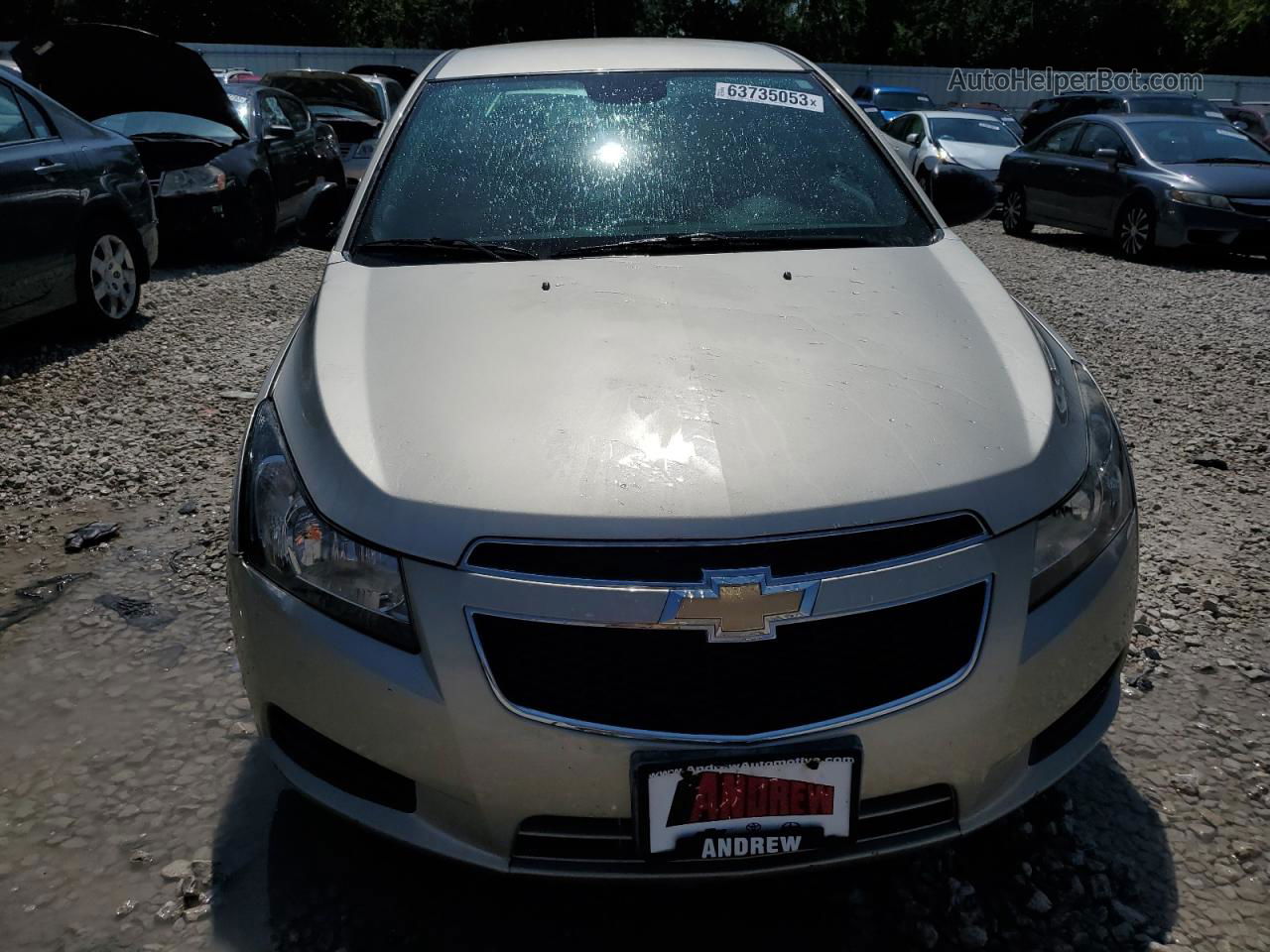 2013 Chevrolet Cruze Ls Бежевый vin: 1G1PA5SH3D7210240