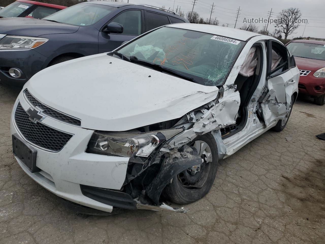 2014 Chevrolet Cruze Ls White vin: 1G1PA5SH3E7393804